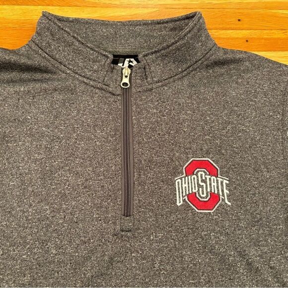Ohio State grey Quarterzip sweatshirt - Picture 2 of 4